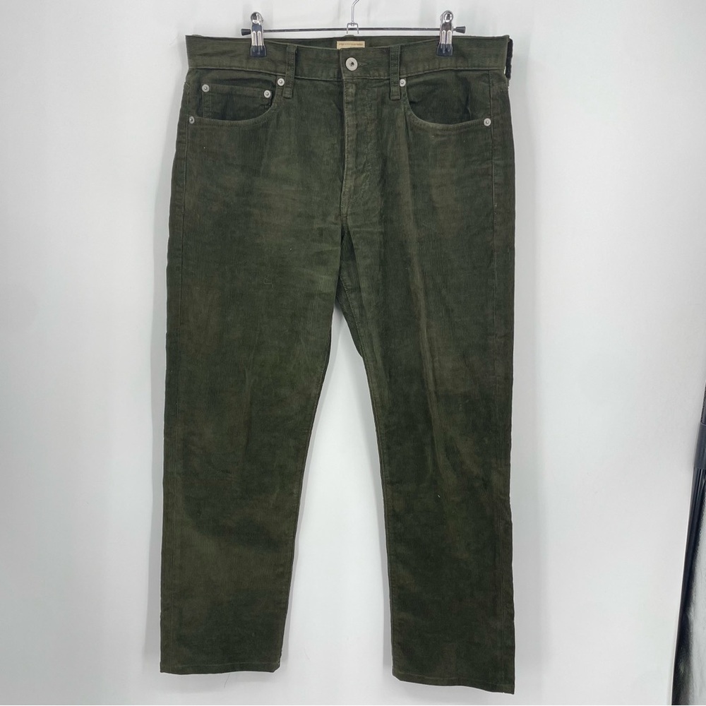 J.Crew‎ 770™ Straight-fit pant in corduroy - Forest Moss Men's 32x27.5 G7137